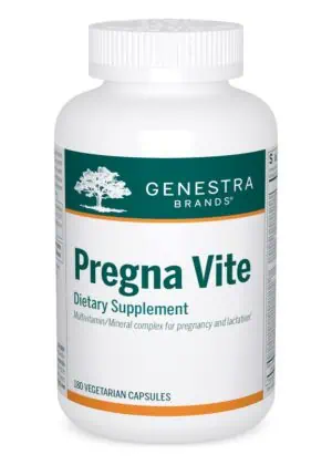 Seroyal/Genestra Pregna Vite -- prenatal vitamin, postpartum supplement.