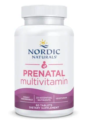 Nordic Naturals Pro Prenatal Multivitamin -- prenatal vitamins, pregnancy support.