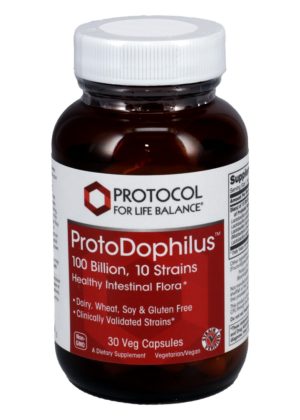 Protocol For Life Probiotic-10 100 Billion -- probiotics, gut health.