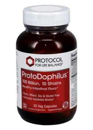 Protocol For Life Probiotic-10 100 Billion -- probiotics, gut health.