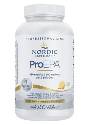 Nordic Naturals Pro ProEPA -- omega-3 supplement, fish oil.