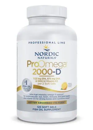 Nordic Naturals Pro ProOmega(R) 2000-D -- omega-3 supplement, vitamin D3.