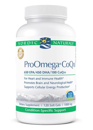 Nordic Naturals Pro ProOmega(R) CoQ10 -- omega-3 supplement, heart health.