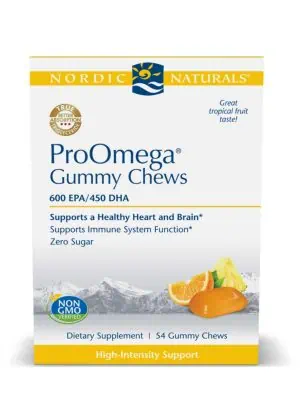Nordic Naturals Pro ProOmega(R) Gummy Chews -- omega-3 gummies, heart health support.
