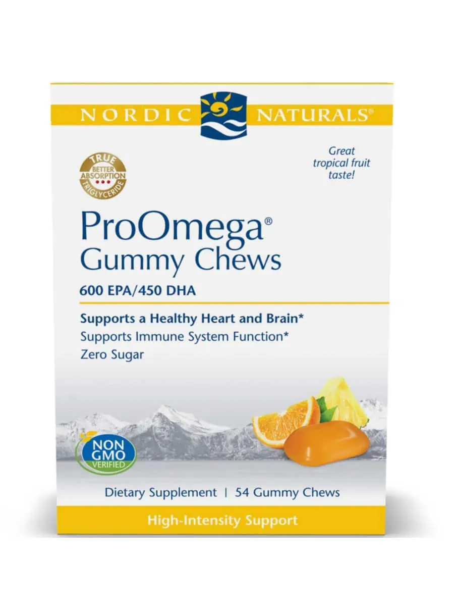Nordic Naturals Pro ProOmega(R) Gummy Chews -- omega-3 gummies, heart health support.