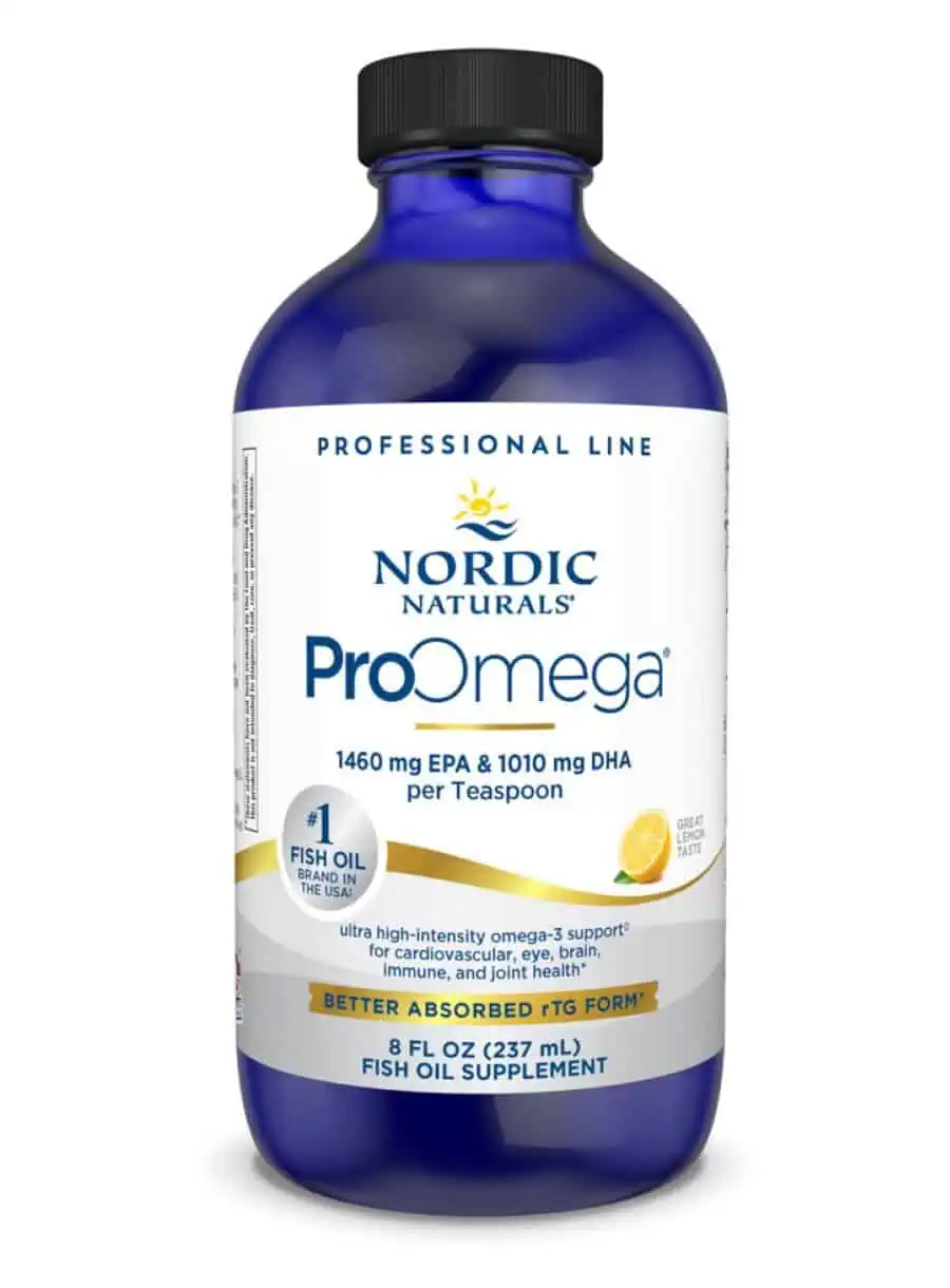 Nordic Naturals Pro ProOmega Lemon Liquid -- omega-3 supplement, fish oil.