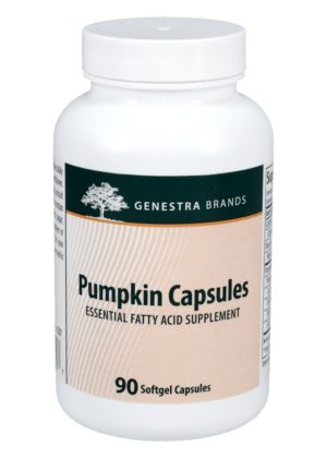 Genestra Pumpkin Capsules -- essential fatty acids, pumpkin seed oil.
