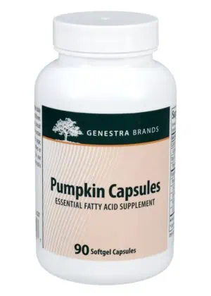 Genestra Pumpkin Capsules -- essential fatty acids, pumpkin seed oil.