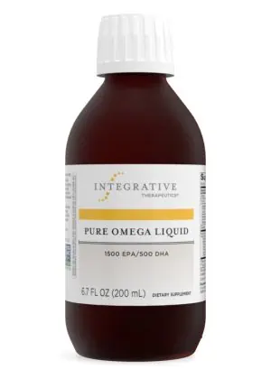 Integrative Therapeutics, Inc. Pure Omega Liquid -- omega-3 supplement, fish oil.