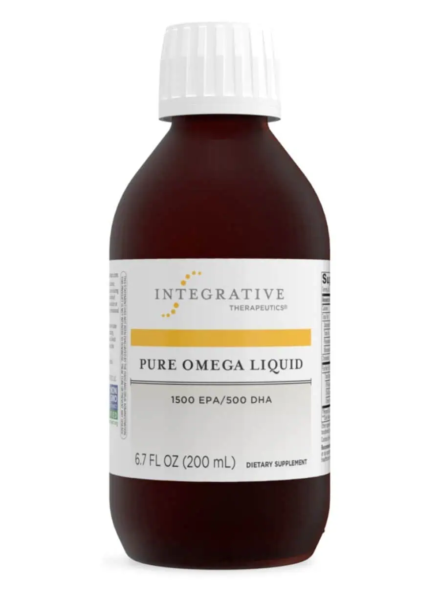 Integrative Therapeutics, Inc. Pure Omega Liquid -- omega-3 supplement, fish oil.