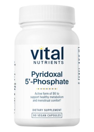 Vital Nutrients Pyridoxal-5-Phosphate 50mg -- vitamin B6, vegan formulation.