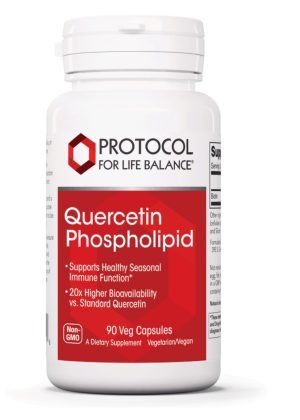 Protocol For Life Quercetin Phospholipid 250mg -- immune support, respiratory health.