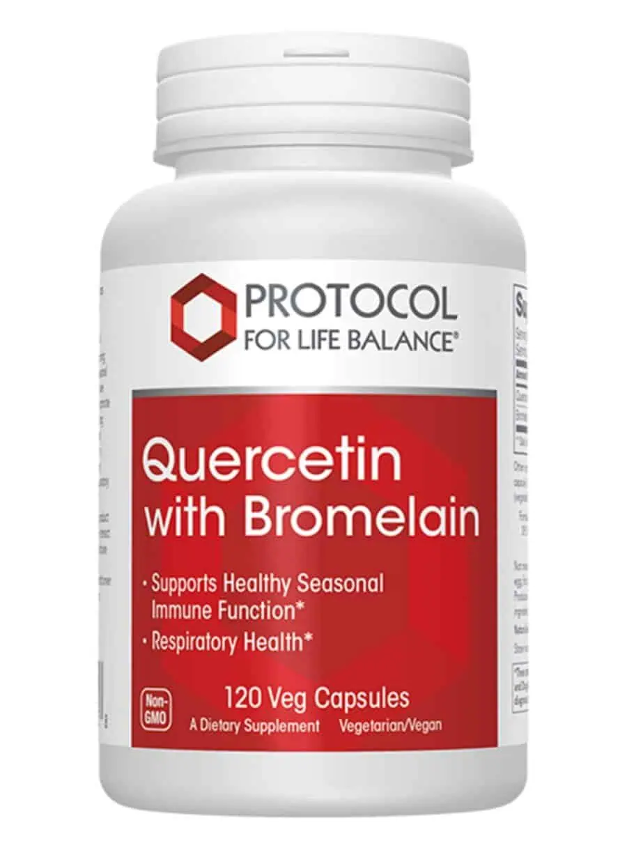 Protocol For Life Quercetin with Bromelain -- immune support, respiratory health.