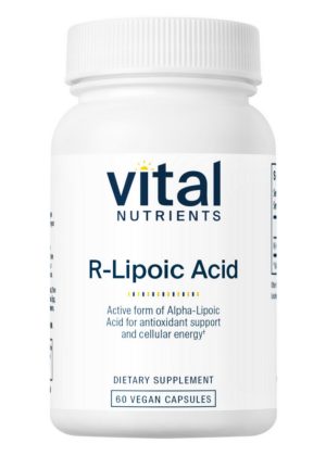 Vital Nutrients R-Lipoic Acid -- antioxidant, metabolism support.