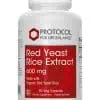 Protocol For Life Red Yeast Rice Extract 600mg -- red yeast rice, cholesterol support.