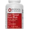 Protocol For Life Red Yeast Rice Plus 600mg -- cardiovascular support, liver function support.