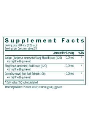 Herbal Supplement -- herbal drops, natural ingredients. - Back