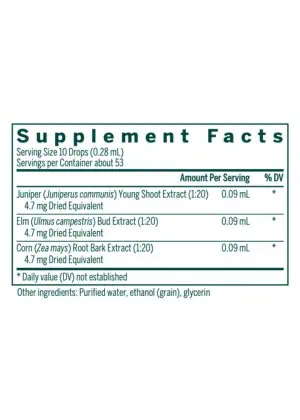 Herbal Supplement -- herbal drops, natural ingredients. - Back