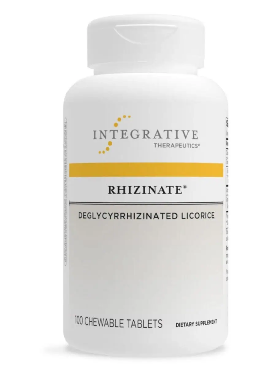 Integrative Therapeutics, Inc. Rhizinate Chewable -- digestive relief, chewable formula.