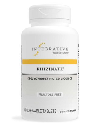 Integrative Therapeutics, Inc. Rhizinate Fructose Free Chewable -- digestive relief, chewable formula.