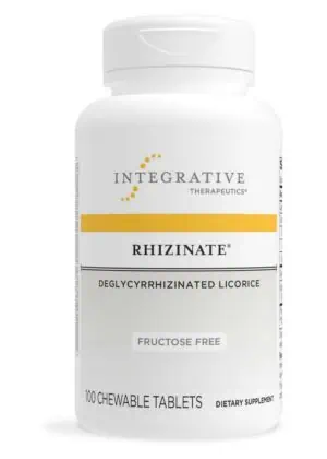 Integrative Therapeutics, Inc. Rhizinate Fructose Free Chewable -- digestive relief, chewable formula.