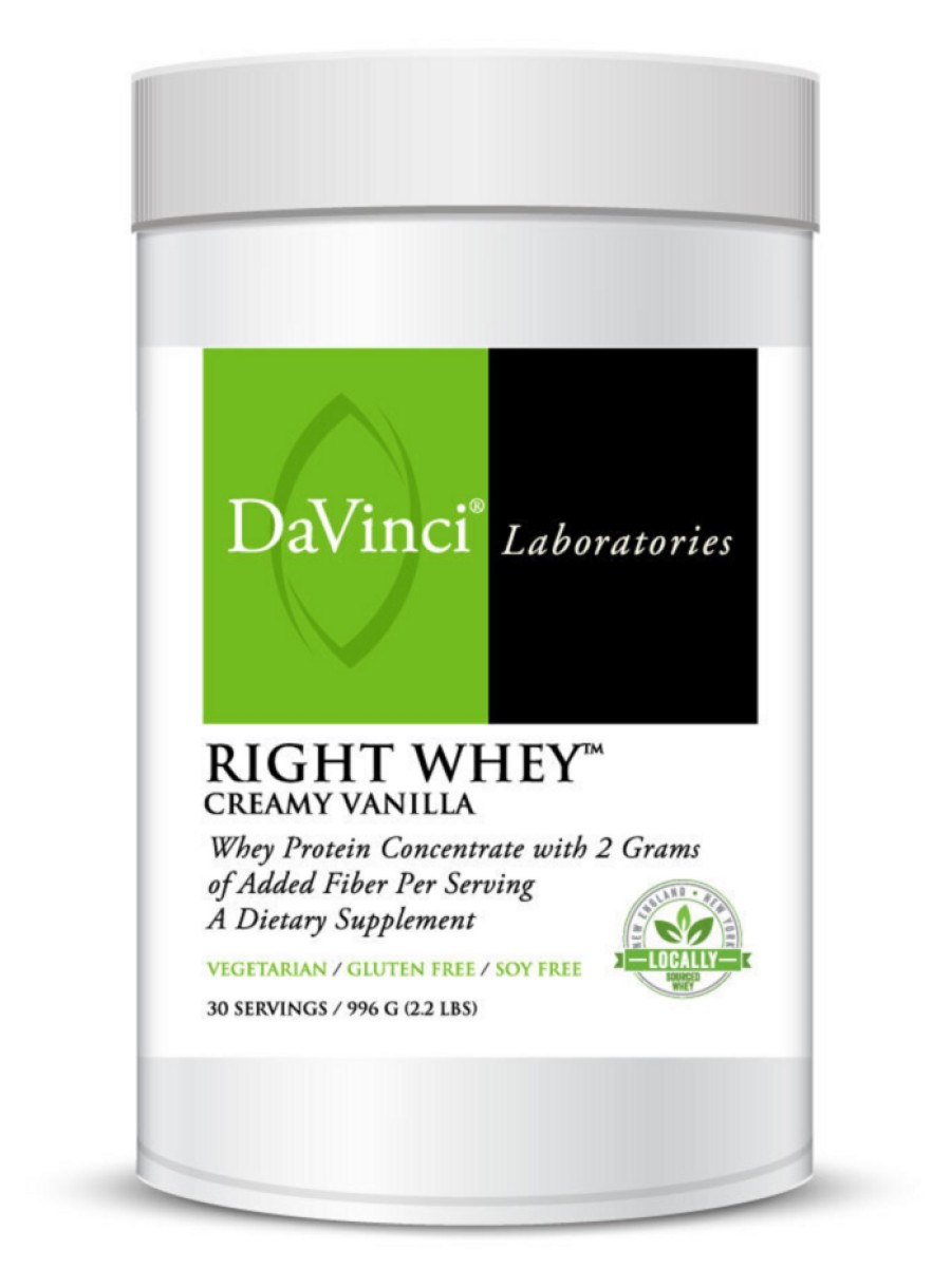 DaVinci Labs Right Whey(TM) Creamy Vanilla -- whey protein, muscle recovery.