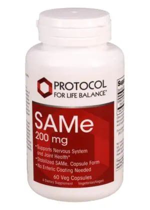 Protocol For Life SAM-E 200mg -- SAMe supplement, joint health.