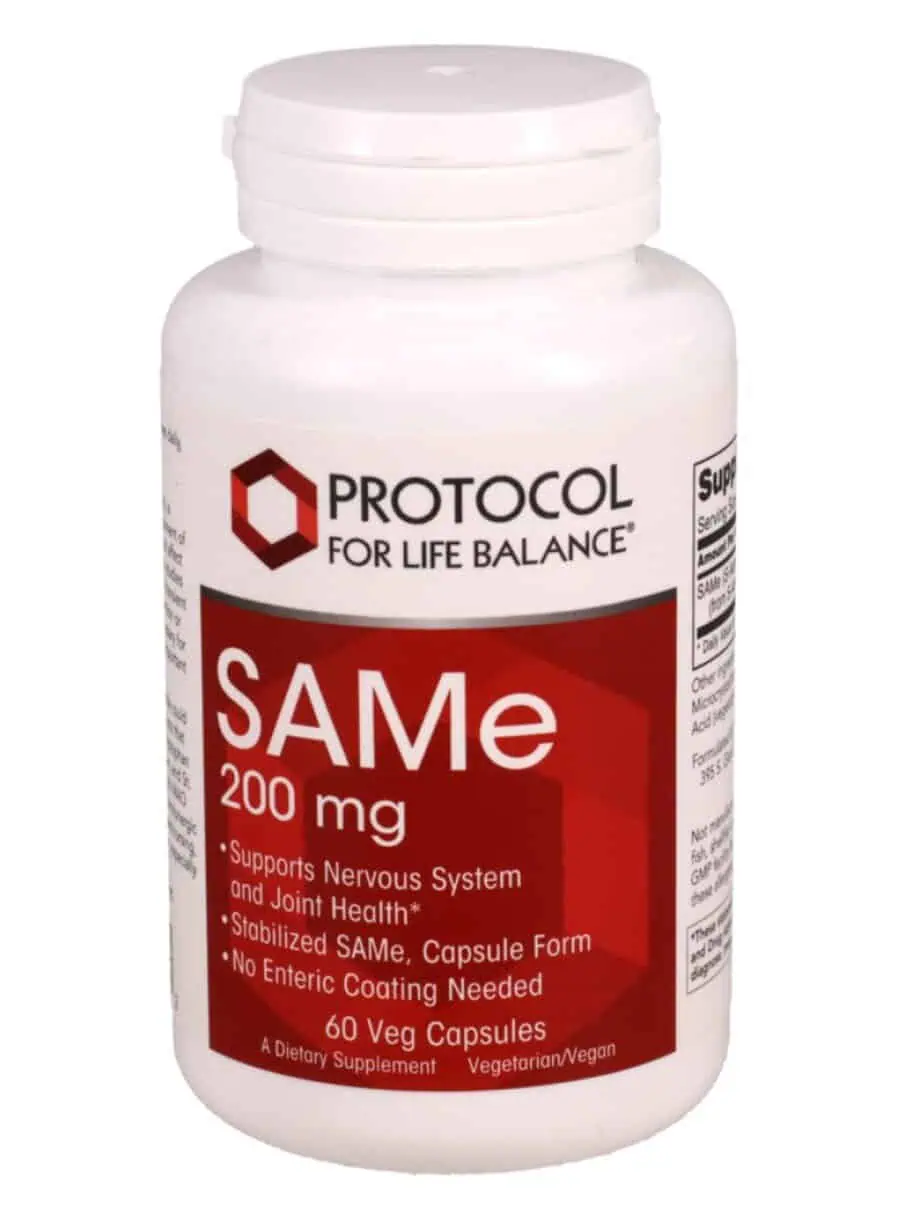 Protocol For Life SAM-E 200mg -- SAMe supplement, joint health.