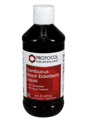 Protocol For Life Sambucus Black Elderberry Liquid -- elderberry supplement, immune support.