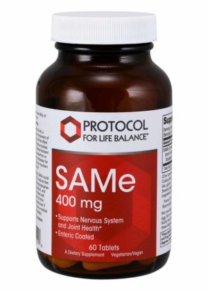 Protocol For Life SAMe 400mg -- SAMe supplement, mood support.