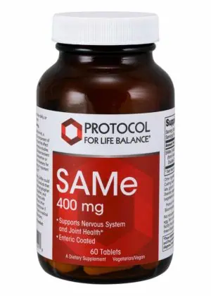 Protocol For Life SAMe 400mg -- SAMe supplement, mood support.