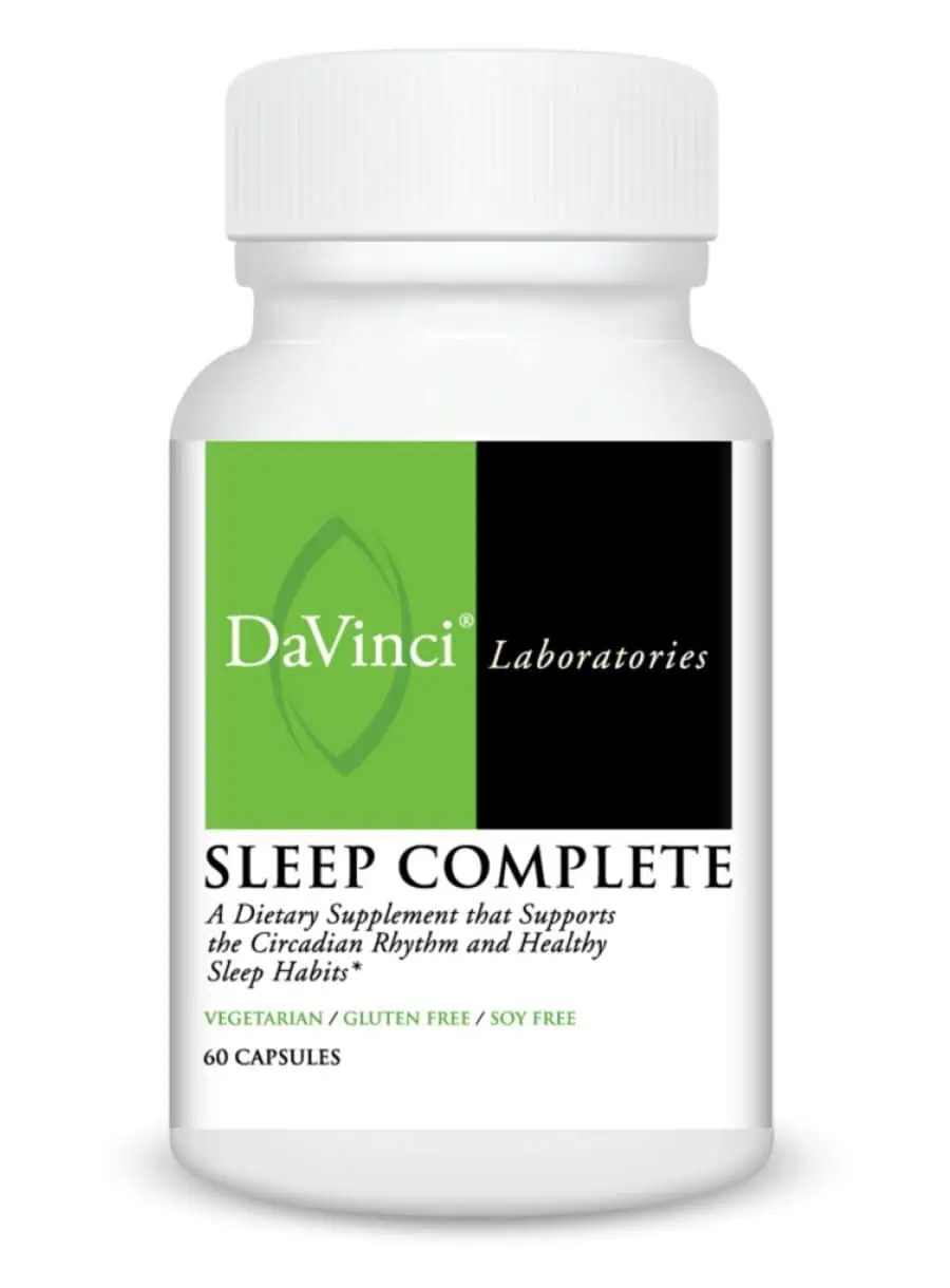 DaVinci Labs Sleep Complete -- sleep support, omega-3 fatty acids.
