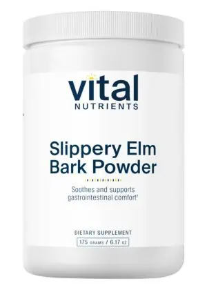 Vital Nutrients Slippery Elm Bark Powder -- slippery elm, gastrointestinal support.