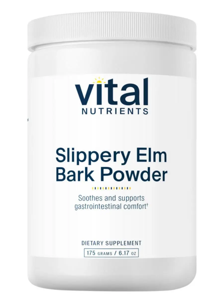 Vital Nutrients Slippery Elm Bark Powder -- slippery elm, gastrointestinal support.