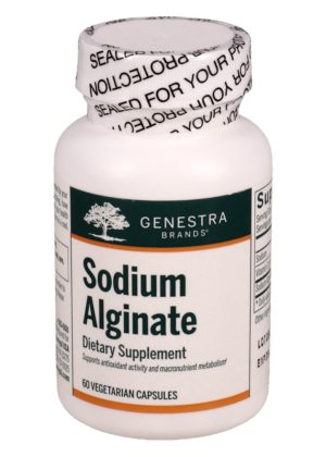 Seroyal/Genestra Sodium Alginate -- sodium alginate, antioxidant support.