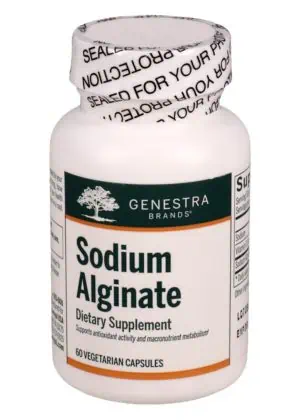Seroyal/Genestra Sodium Alginate -- sodium alginate, antioxidant support.