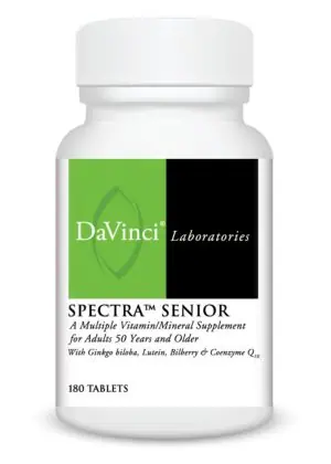 DaVinci Labs Spectra Senior -- advanced multivitamin for seniors, comprehensive nutrient support.