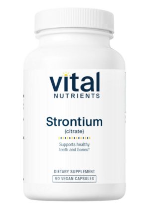 Vital Nutrients Strontium (Citrate) -- bone health, vegan formulation.