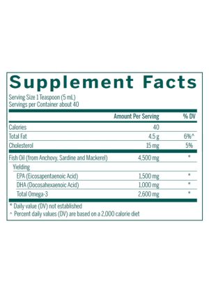 Seroyal/Genestra Super EFA Forte Liquid -- fish oil, omega-3 - Back