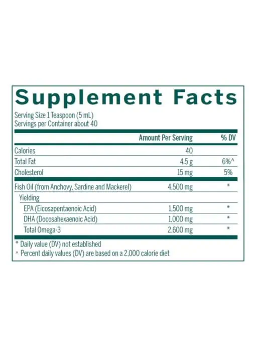 Seroyal/Genestra Super EFA Forte Liquid -- fish oil, omega-3 - Back