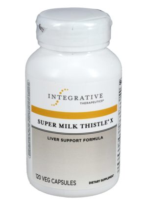 Integrative Therapeutics, Inc. Super Milk Thistle X -- liver support, herbal supplement.