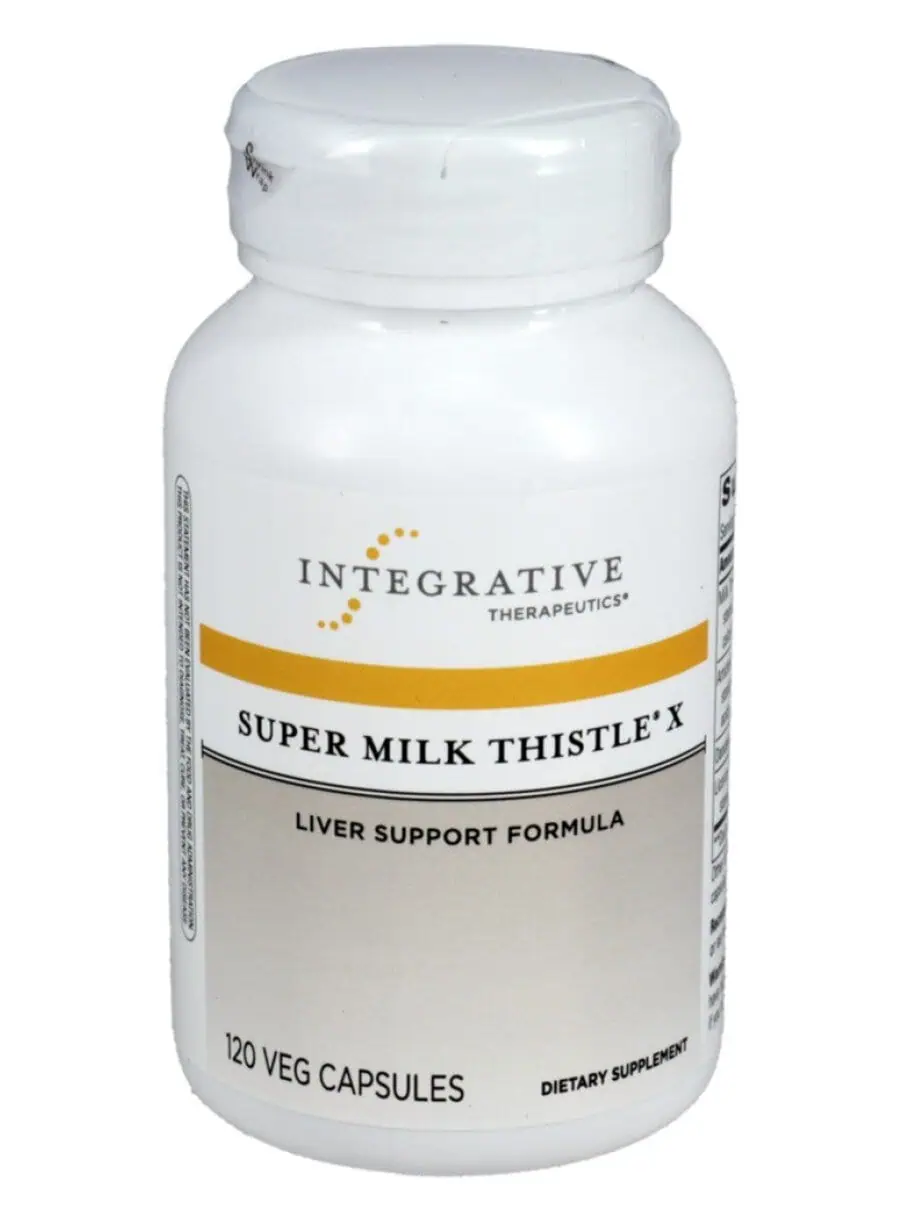 Integrative Therapeutics, Inc. Super Milk Thistle X -- liver support, herbal supplement.
