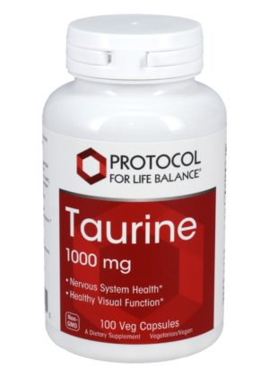 Protocol For Life Taurine 1000mg -- taurine supplement, amino acid support.