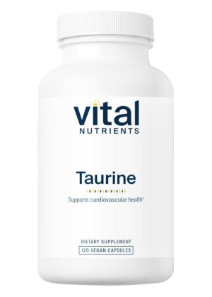 Vital Nutrients Taurine 1000mg -- amino acid supplement, vegan formulation.