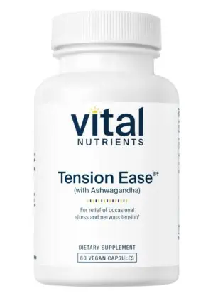 Vital Nutrients Tension Ease(R) with Ashwagandha -- stress relief, mood support.