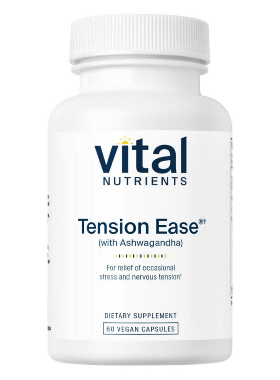 Vital Nutrients Tension Ease(R) with Ashwagandha -- stress relief, mood support.