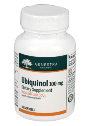 Seroyal/Genestra Ubiquinol 100mg -- coenzyme Q10, antioxidant.