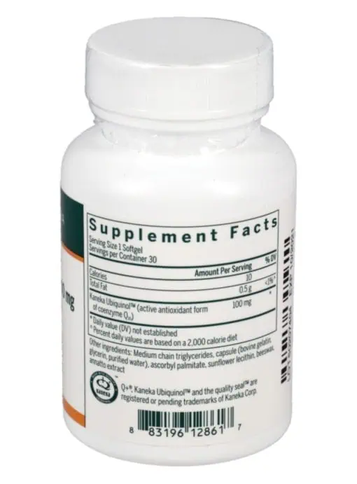 Seroyal/Genestra Ubiquinol 100mg -- coenzyme Q10, antioxidant. - Back