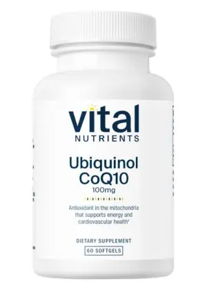 Vital Nutrients Ubiquinol CoQ10 100mg -- ubiquinol, CoQ10