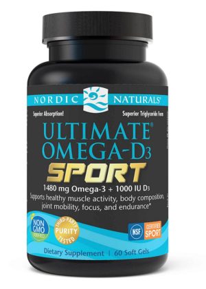 Nordic Naturals Pro Ultimate Omega(R)-D3 Sport -- omega-3 fish oil, vitamin D3.